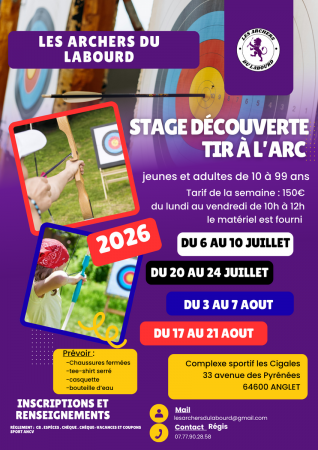 Stage découverte tir à l'arc